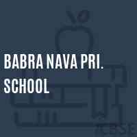 Babra Nava Pri. School Logo