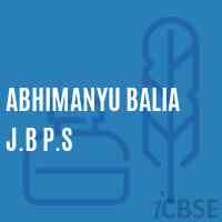 Abhimanyu Balia J.B P.S Primary School Logo