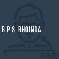 B.P.S. Bhoinda Primary School Logo