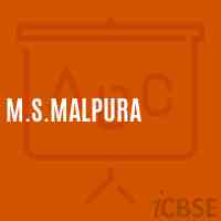 M.S.Malpura Middle School Logo
