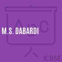 M.S. Dabardi Middle School Logo