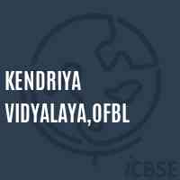 Kendriya Vidyalaya,ofbl Senior Secondary School Logo