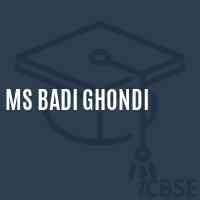 Ms Badi Ghondi Middle School Logo