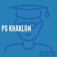 Ps Khaklon Primary School Logo