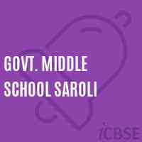 Govt. Middle School Saroli Logo