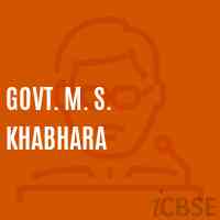 Govt. M. S. Khabhara Middle School Logo