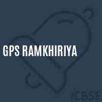 Gps Ramkhiriya Primary School Logo