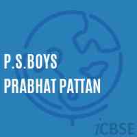P.S.Boys Prabhat Pattan Primary School Logo