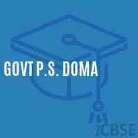 Govt P.S. Doma Primary School Logo