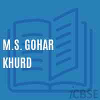 M.S. Gohar Khurd Middle School Logo