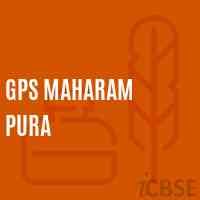 Gps Maharam Pura Primary School Logo