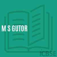M S Gutor Middle School Logo