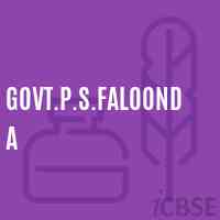 Govt.P.S.Faloonda Primary School Logo