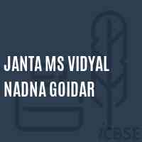 Janta Ms Vidyal Nadna Goidar Senior Secondary School Logo