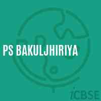 Ps Bakuljhiriya Primary School Logo
