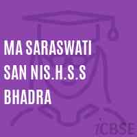 Ma Saraswati San Nis.H.S.S Bhadra Primary School Logo