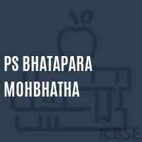 Ps Bhatapara Mohbhatha Primary School Logo