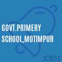 Govt.Primery School,Motimpur Logo