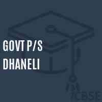 Govt P/s Dhaneli Primary School Logo