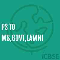 Ps To Ms,Govt,Lamni Middle School Logo