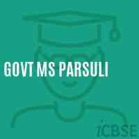 Govt Ms Parsuli Middle School Logo