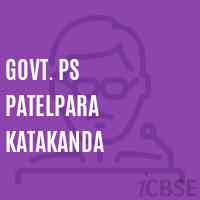 Govt. Ps Patelpara Katakanda Primary School Logo