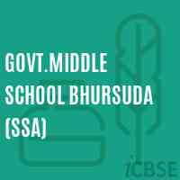 Govt.Middle School Bhursuda (Ssa) Logo