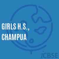 Girls H.S., Champua School Logo