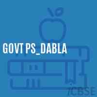 Govt Ps_Dabla Primary School Logo