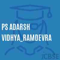 Ps Adarsh Vidhya_Ramdevra Primary School Logo
