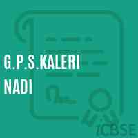 G.P.S.Kaleri Nadi Primary School Logo