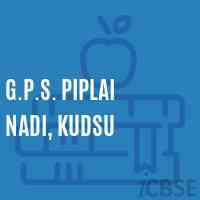 G.P.S. Piplai Nadi, Kudsu Primary School Logo
