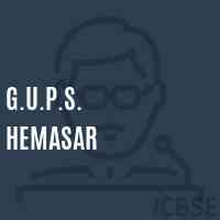 G.U.P.S. Hemasar Middle School Logo