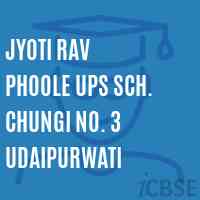 Jyoti Rav Phoole Ups Sch. Chungi No. 3 Udaipurwati Middle School Logo