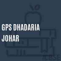 Gps Dhadaria Johar Primary School Logo