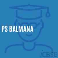 Ps Balmana Primary School Logo