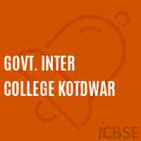 Govt. Inter College Kotdwar High School Logo