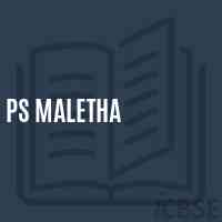 Ps Maletha Primary School Logo