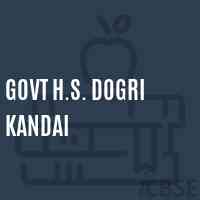 Govt H.S. Dogri Kandai Secondary School Logo