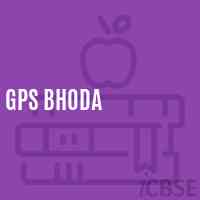 Gps Bhoda Primary School Logo