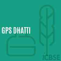 Gps Dhatti Primary School Logo