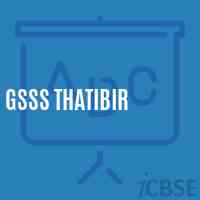 Gsss Thatibir High School Logo