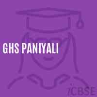 Ghs Paniyali Secondary School Logo