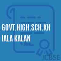 Govt.High.Sch.Khiala Kalan Secondary School Logo