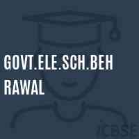 Govt.Ele.Sch.Behrawal Primary School Logo