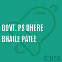 Govt. Ps Dhere Bhaile Patee Primary School Logo