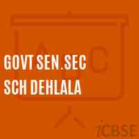 Govt Sen.Sec Sch Dehlala High School Logo