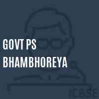 Govt Ps Bhambhoreya Primary School Logo