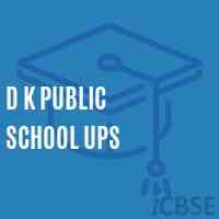 D K Public School Ups Logo