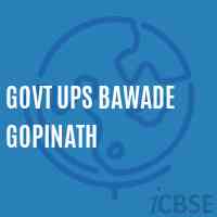 Govt Ups Bawade Gopinath Middle School Logo